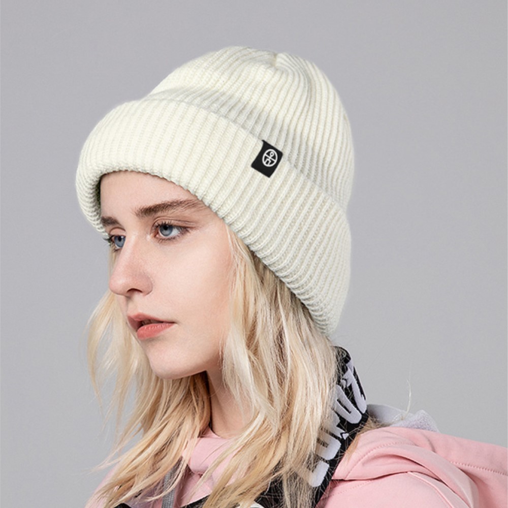 Beanie Cuffed Knit - 데일리룩에 어울리는 커프스 디자인 비니, 겨울용