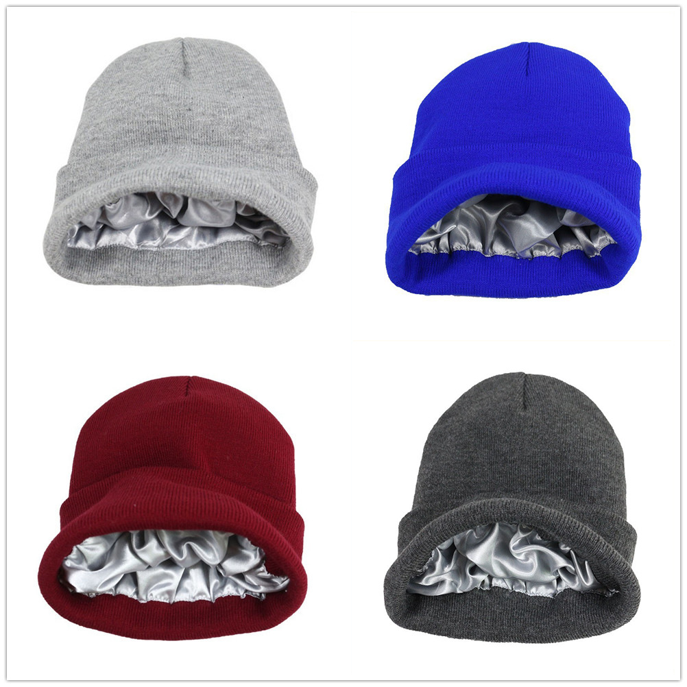 남녀 공용 새틴 안감 니트 비니, 아크릴 소재 겨울 모 - Beanie Cuffed Knit 리뷰 및 가격