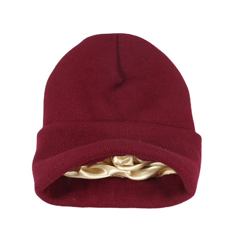 남녀 공용 새틴 안감 니트 비니, 아크릴 소재 겨울 모 - Beanie Cuffed Knit 리뷰 및 가격