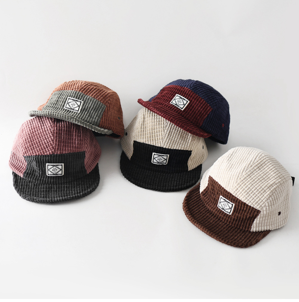 가을/겨울 신상품, 5패널 컬러 블록 코듀로이 소재 야 - Corduroy Cap 5 Panel 리뷰 및 가격