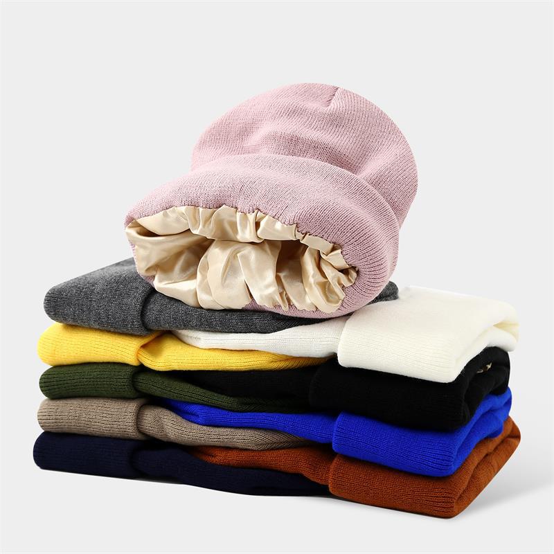 유니섹스 새틴 안감 정전기 방지 비니 모자 여성용 겨울 - Beanie Cuffed Knit 리뷰 및 가격